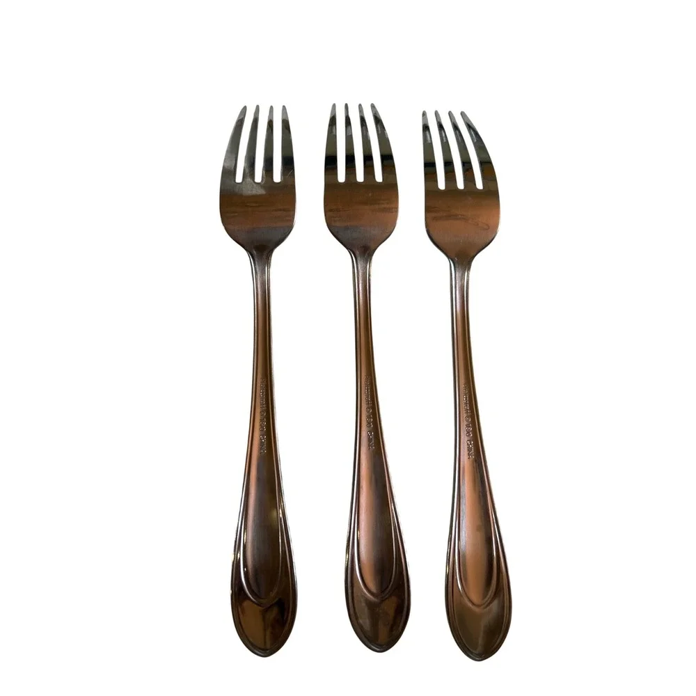 Pfaltzgraff Winston Frost 3 Dinner Forks Stainless Flatware Replacement Lot
